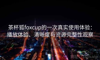 茶杯狐foxcup的一次真实使用体验：播放体验、清晰度与资源完整性观察