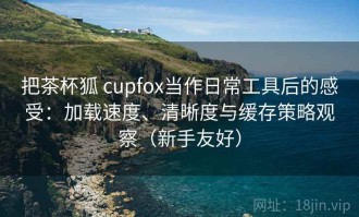 把茶杯狐 cupfox当作日常工具后的感受：加载速度、清晰度与缓存策略观察（新手友好）