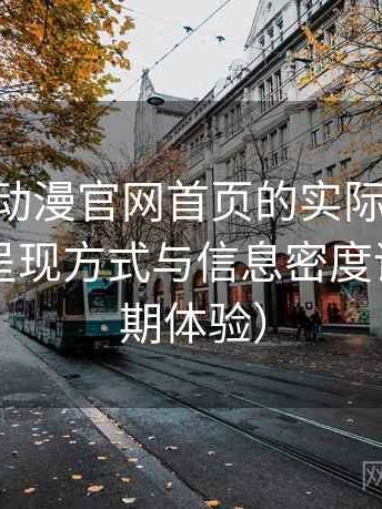 围绕age动漫官网首页的实际使用感想：内容呈现方式与信息密度评价（长期体验）