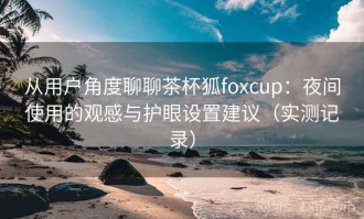 从用户角度聊聊茶杯狐foxcup：夜间使用的观感与护眼设置建议（实测记录）