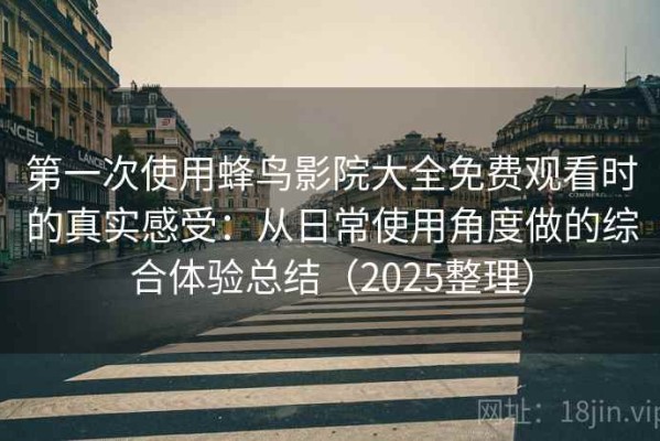 第一次使用蜂鸟影院大全免费观看时的真实感受：从日常使用角度做的综合体验总结（2025整理）