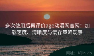 多次使用后再评价age动漫网官网：加载速度、清晰度与缓存策略观察