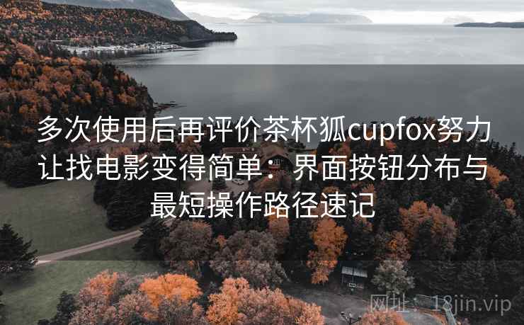 多次使用后再评价茶杯狐cupfox努力让找电影变得简单：界面按钮分布与最短操作路径速记