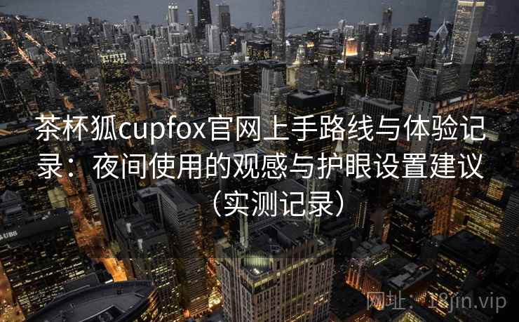 茶杯狐cupfox官网上手路线与体验记录：夜间使用的观感与护眼设置建议（实测记录）