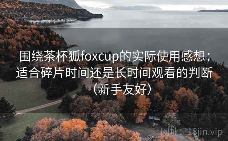 围绕茶杯狐foxcup的实际使用感想:适合碎片时间还是长时间观看的判断(新手友好) 围绕茶杯狐foxcup的实际使用感想:适合碎片时间还是长时间观看的判断(新手友好)