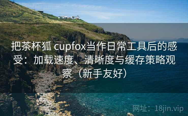 把茶杯狐 cupfox当作日常工具后的感受:加载速度、清晰度与缓存策略观察(新手友好) 把茶杯狐 cupfox当作日常工具后的感受:加载速度、清晰度与缓存策略观察(新手友好)